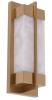 PUENTE Rectangular Marble with Brass Highlight Wall Light