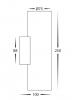 Strokka 2x5w Up & Down Plaster Wall Light