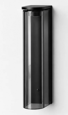 NEPTUNE 6W SMOKE GLASS WALL LIGHT IP65